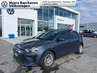 <b>Low Mileage, Apple CarPlay,  Android Auto,  Heated Seats,  Remote Keyless Entry,  Power Mirrors!</b><br> <br>    Step into your comfort zone in this exciting and feature rich Rio 5. This  2022 Kia Rio 5-door is fresh on our lot in Nepean. <br> <br>Built to take on life at a whim, this Rio 5 is an easy choice for someone that needs an adaptable and versatile compact hatchback. Stuffed with a surprising amount of tech, this Rio 5 often feels like more than just a compact hatchback, seamlessly helping you with your agenda in a confident and cool way. For an easy and convenient hatch that always has your back, this Rio 5 is an easy choice. This low mileage  hatchback has just 19,980 kms. Its  ice blue in colour  . It has a manual transmission and is powered by a  120HP 1.6L 4 Cylinder Engine. <br> <br> Our Rio 5-doors trim level is LX+. This Rio 5 has more tech than you expect like an 8 inch display with wireless Android Auto and Apple CarPlay, Bluetooth, and steering wheel controls. Heated seats offer comfort while remote keyless entry, cruise control, heated power side mirrors, easy and convenient cargo space, and a very handy rearview camera offer endless convenience. This vehicle has been upgraded with the following features: Apple Carplay,  Android Auto,  Heated Seats,  Remote Keyless Entry,  Power Mirrors,  Bluetooth,  Steering Wheel Controls. <br> <br>To apply right now for financing use this link : <a href=https://www.barrhavenvw.ca/en/form/new/financing-request-step-1/44 target=_blank>https://www.barrhavenvw.ca/en/form/new/financing-request-step-1/44</a><br><br> <br/><br> Buy this vehicle now for the lowest bi-weekly payment of <b>$130.27</b> with $0 down for 96 months @ 7.99% APR O.A.C. ((Plus applicable taxes and fees - Some conditions apply to get approved at the mentioned rate)     ).  See dealer for details. <br> <br>We are your premier Volkswagen dealership in the region. If youre looking for a new Volkswagen or a car, check out Barrhaven Volkswagens new, pre-owned, and certified pre-owned Volkswagen inventories. We have the complete lineup of new Volkswagen vehicles in stock like the GTI, Golf R, Jetta, Tiguan, Atlas Cross Sport, Volkswagen ID.4 electric vehicle, and Atlas. If you cant find the Volkswagen model youre looking for in the colour that you want, feel free to contact us and well be happy to find it for you. If youre in the market for pre-owned cars, make sure you check out our inventory. If you see a car that you like, contact 844-914-4805 to schedule a test drive.<br> Come by and check out our fleet of 30+ used cars and trucks and 60+ new cars and trucks for sale in Nepean.  o~o