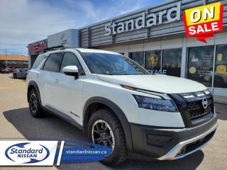 New 2024 Nissan Pathfinder Rock Creek  Off-Road Package, Navigation, Synthetic Leather Seats, Apple CarPlay, Android Auto, for sale in Swift Current, SK
