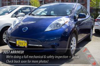 Recent Arrival! Odometer is 45686 kilometers below market average! Deep Blue Pearl 2017 Nissan Leaf 4D Hatchback S S $900 PST tax credit FWD Single Speed Reducer Electric MotorOne low hassle free pre negotiated price, Ask us about our 24 Hour EV test drive, PST Rebate is not included in above price and is based on PST due, Electric charge cord and 2 keys with every purchase of an EV from Westwood Honda.We specialize in getting you into vehicles with 0 emissions, We have been the largest retailer in Canada of used EVs over the last 10 years . HOV lane access and a fraction of gas-vehicle maintenance costs. Looking for a specific model thats not in our inventory? Our sourcing experts will find one for you. Westwood Hondas EV sales last year will keep approximately 600,000 metric tons of carbon dioxide out of the atmosphere over the next 4 years. Join the Revolution, save the planet, AND save money. Westwood Hondas Buy Smart Standard program includes a thorough safety inspection, detailed Car Proof report that shows the history of the car youre buying, a 6-month warranty on tires, brakes, and bulbs, and 3 free months of Sirius radio where equipped! . We give you a complete professional detail, a full charge, our best low price first based on live market pricing, to guarantee you tremendous value and a non-stressful, no-haggle experience. Buy your car from home.Just click build your deal to start the process. It is easy 7 day Exchange Policy! $588 admin fee. Westwood Honda DL #31286.Reviews:  * Most owners rave about Leaf?s cheap-to-run costs, the joy of never visiting a gas station, and the charm of planning out daily errands and tracking down new charging stations to maximize on the Leaf?s EV range. Though any number of gasoline-powered cars can be had for less money and with no range anxiety, Leaf is almost universally loved by its owners who drive about 75 km per day or less. It?s also easy to park, and very quiet. Performance, thanks to the on-demand electric torque, is a pleasant surprise according to many owners, too. Source: autoTRADER.ca