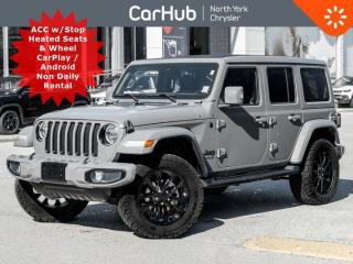 Only 22,093 Kms! This Jeep Wrangler delivers a Intercooled Turbo Premium Unleaded I-4 2.0 L/122 engine powering this Automatic transmission. Transmission: 8-Speed Torqueflite Auto -inc: Tip Start, Dana M200 Rear Axle, Selec-Speed Control (STD). Clean CARFAX! Our advertised prices are for consumers (i.e. end users) only. Not a former rental.   This Jeep Wrangler Comes Equipped with These Options
Sting--Grey, Interior Color: Black interior / Black seats, Leather--faced bucket seats, Engine: 2.0L DOHC I--4 DI turbocharged engine w/ Stop/Start, Transmission: 8--speed TorqueFlite automatic transmission. Grey & Black Trail Rated badge,4--wheel anti--lock disc brakes, Dana M210 wide HD tube front axle, Leather--faced bucket seats, High Altitude Package, 3.73 rear axle ratio, Dana M220 wide rear axle, Wrapped instrument panel bezel w/ Carmel stitching, Body--colour front bumper, Body--colour rear bumper with step pads, Body--colour fender flares, Body--colour door handles, Sport suspension, 20--inch painted alloys wheels, Premium dark exterior accents, Body--colour fuel--filler door, Caramel interior accents, Body--colour grille with Gloss Black inserts. Safety Group, Leather--wrapped park brake handle, Leather--wrapped shift knob, LED taillamps, Daytime running lights with LED accents, Heated steering wheel, Park--Sense Rear Park Assist System, Blind--Spot Monitoring and Rear Cross--Path Detection. Advanced Safety Group: Automatic high--beam headlamp control, Advanced Brake Assist, Forward Collision Warning Plus with Active Braking, Adaptive Cruise Control with Stop. Sky One--Touch power top: Rear glass quarter panel storage bag, Easy--to--remove rear glass quarter panels. Power, heated exterior mirrors, Power windows with front 1--touch down, Automatic headlamps, Remote proximity keyless entry, ParkView Rear Back--Up Camera, Push--button start, Uconnect 4C NAV with 8.4--inch display, Alpine premium audio system, SiriusXM satellite radio ready, Hands--free phone communication, Media hub with USB port and auxiliary input jack, Google Android Auto/Apple CarPlay capable, Off--Road Information Pages, Dual--zone A/C with automatic temperature control, Auto--dimming rearview mirror, Tire pressure monitoring system, Full--size spare tire.  Dont miss out on this one!  Please note the window sticker features options the car had when new -- some modifications may have been made since then. Please confirm all options and features with your CarHub Product Advisor.   
Drive Happy with CarHub

*** All-inclusive, upfront prices -- no haggling, negotiations, pressure, or games

 

*** Purchase or lease a vehicle and receive a $1000 CarHub Rewards card for service.

 

*** 3 day CarHub Exchange program available on most used vehicles. Details: www.northyorkchrysler.ca/exchange-program/

 

*** 36 day CarHub Warranty on mechanical and safety issues and a complete car history report

 

*** Purchase this vehicle fully online on CarHub websites

 

 

Transparency Statement
Online prices and payments are for finance purchases -- please note there is a $750 finance/lease fee. Cash purchases for used vehicles have a $2,200 surcharge (the finance price + $2,200), however cash purchases for new vehicles only have tax and licensing extra -- no surcharge. NEW vehicles priced at over $100,000 including add-ons or accessories are subject to the additional federal luxury tax. While every effort is taken to avoid errors, technical or human error can occur, so please confirm vehicle features, options, materials, and other specs with your CarHub representative. This can easily be done by calling us or by visiting us at the dealership. CarHub used vehicles come standard with 1 key. If we receive more than one key from the previous owner, we include them with the vehicle. Additional keys may be purchased at the time of sale. Ask your Product Advisor for more details. Payments are only estimates derived from a standard term/rate on approved credit. Terms, rates and payments may vary. Prices, rates and payments are subject to change without notice. Please see our website for more details.
 