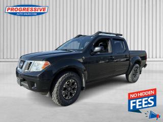 <b>Bluetooth,  Rear View Camera,  Aluminum Wheels,  SiriusXM,  Steering Wheel Audio Control!</b><br> <br>    This Nissan Frontier is one of your best bets if you dont quite need a full-size pickup, but maneuverability and functionality are high on your priority list. This  2014 Nissan Frontier is for sale today. <br> <br>Go down the path less traveled, on-road or off. Power through every job, big or small. Open up to more possibilities. Hitch up your weekend toys and go in this Nissan Frontier. It has toughness for the work site and rugged capability to take you off the map. With an efficient, mid-size body, this Frontier saves you money at the pump and space in your garage. Work hard and play hard with this Nissan Frontier. This  Crew Cab 4X4 pickup  has 128,590 kms. Its  black in colour  . It has a 5 speed automatic transmission and is powered by a  261HP 4.0L V6 Cylinder Engine.   This vehicle has been upgraded with the following features: Bluetooth,  Rear View Camera,  Aluminum Wheels,  Siriusxm,  Steering Wheel Audio Control. <br> <br>To apply right now for financing use this link : <a href=https://www.progressiveautosales.com/credit-application/ target=_blank>https://www.progressiveautosales.com/credit-application/</a><br><br> <br/><br><br> Progressive Auto Sales provides you with the all the tools you need to find and purchase a used vehicle that meets your needs and exceeds your expectations. Our Sarnia used car dealership carries a wide range of makes and models for exceptionally low prices due to our extensive network of Canadian, Ontario and Sarnia used car dealerships, leasing companies and auction groups. </br>

<br> Our dealership wouldnt be where we are today without the great people in Sarnia and surrounding areas. If you have any questions about our services, please feel free to ask any one of our staff. If you want to visit our dealership, you can also find our hours of operation and location information on our Contact page. </br> o~o