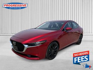 <b>Navigation,  Leather Seats,  Sunroof,  Premium Audio,  Lane Keep Assist!</b><br> <br>    Complete with all the modern technology and comfort expected of a new sedan, the 2021 Mazda3 is ready to help you unfold the next chapter of your life. This  2021 Mazda Mazda3 is for sale today. <br> <br>Like all Mazdas, this 2021 Mazda3 was built with one thing in mind: you. Born from our obsession with creating beautiful vehicles and expressed through our design language called Kodo: which means Soul of Motion Mazda aimed to capture movement, even while standing still. Stepping inside its elegant and airy cabin, youll feel right at home with ultra comfortable seats, a perfectly positioned steering wheel, and top notch technology for the modern era.This  sedan has 85,211 kms. Its  red in colour  . It has a 6 speed automatic transmission and is powered by a  186HP 2.5L 4 Cylinder Engine.  This unit has some remaining factory warranty for added peace of mind. <br> <br> Our Mazda3s trim level is GT. This top of the line GT offers more luxury, safety and convenience with features such as navigation, a power sunroof, leather heated seats, a Bose premium audio system with 12 speakers and SiriusXM. Additional features include a large 8.8 inch colour touchscreen with Mazda Connect, Apple CarPlay and Android Auto, larger aluminum wheels, LED adaptive front-lighting, a heated leather steering wheel, lane keep assist, a Smart City brake system and distance pacing cruise control. You will also get a blind spot monitoring system with rear cross traffic alert, a proximity key for push button start and advanced keyless entry. This vehicle has been upgraded with the following features: Navigation,  Leather Seats,  Sunroof,  Premium Audio,  Lane Keep Assist,  Heated Steering Wheel,  Heated Seats. <br> <br>To apply right now for financing use this link : <a href=https://www.progressiveautosales.com/credit-application/ target=_blank>https://www.progressiveautosales.com/credit-application/</a><br><br> <br/><br><br> Progressive Auto Sales provides you with the all the tools you need to find and purchase a used vehicle that meets your needs and exceeds your expectations. Our Sarnia used car dealership carries a wide range of makes and models for exceptionally low prices due to our extensive network of Canadian, Ontario and Sarnia used car dealerships, leasing companies and auction groups. </br>

<br> Our dealership wouldnt be where we are today without the great people in Sarnia and surrounding areas. If you have any questions about our services, please feel free to ask any one of our staff. If you want to visit our dealership, you can also find our hours of operation and location information on our Contact page. </br> o~o