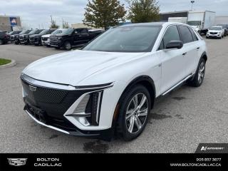 <b>Electric Vehicle,  Sunroof,  Heated Seats,  Apple CarPlay,  Android Auto!</b><br> <br> <br> <br>Luxury Tax is not included in the MSRP of all applicable vehicles.<br> <br>  Quintessential Cadillac refinement with impressive drving range makes this 2024 Lyriq a compelling EV choice. <br> <br>Delivering next level technology, this Cadillac Lyriq pushes the boundaries of what is possible for a fast charging EV crossover vehicle. With an advanced 33 inch LED display and a driver focused cockpit, its easy to immerse yourself into the pure driving experience. On the exterior, its sharp line and aggressive design adds dimensional texture for dramatic depth and a sleek new approach from the Cadillac brand.<br> <br> This crystal white tricoat  SUV  has an automatic transmission.<br> <br> Our LYRIQs trim level is Tech. This exquisite electric SUV features luxury appointments such as an expansive fixed glass roof with a power sunshade, Inteluxe synthetic leather upholstery, heated front seats with power adjustment and lumbar support, memory settings for the drivers seat, outside mirrors and steering wheel, wireless mobile device charging, dual-zone climate control, and an expansive 33-inch infotainment/drivers display with wireless Apple CarPlay and Android Auto, 5G communications capability, Google automotive services, and SiriusXM satellite radio. Safety features include front and rear park assist, lane keeping assist with lane departure warning, front pedestrian braking with bicyclist detection, blind zone steering assist, Teen Driver, forward collision alert, and an HD rear vision camera. This vehicle has been upgraded with the following features: Electric Vehicle,  Sunroof,  Heated Seats,  Apple Carplay,  Android Auto,  Premium Audio,  5g Wi-fi. <br><br> <br>To apply right now for financing use this link : <a href=http://www.boltongm.ca/?https://CreditOnline.dealertrack.ca/Web/Default.aspx?Token=44d8010f-7908-4762-ad47-0d0b7de44fa8&Lang=en target=_blank>http://www.boltongm.ca/?https://CreditOnline.dealertrack.ca/Web/Default.aspx?Token=44d8010f-7908-4762-ad47-0d0b7de44fa8&Lang=en</a><br><br> <br/>    2.99% financing for 84 months.  Incentives expire 2024-05-31.  See dealer for details. <br> <br>At Bolton Motor Products, we offer new and pre-enjoyed luxury Cadillacs in Bolton. Our sales staff will help you find that new or used car you have been searching for in the Bolton, Brampton, Nobleton, Kleinburg, Vaughan, & Maple area. o~o