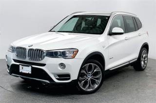 This 2015 BMW X3 xDrive28i comes in Alpine White with Black Leatherette interior. Equipped with Premium Package Enhanced, Panorama Sunroof, Comfort Access, Light Package, Harman/Kardon Sound System, Parking Distance Control, Rear View Camera and numerous other premium features. This vehicle is BC Local! Porsche Center Langley has been honored with the prestigious Porsche Premier Dealer Award for 7 consecutive years. Conveniently located near Highway 1 in beautiful Langley, British Columbia. Open Road provides appealing finance and lease options tailored to meet your specific needs. Contact one of our highly trained Sales Executives for further assistance. Please note that additional fees, including a $495 documentation fee &  a $490 dealer prep fee, apply to all pre owned vehicles.