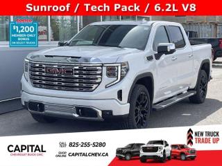 This GMC Sierra 1500 boasts a Gas V8 6.2L/376 engine powering this Automatic transmission. ENGINE, 6.2L ECOTEC3 V8 (420 hp [313 kW] @ 5600 rpm, 460 lb-ft of torque [624 Nm] @ 4100 rpm); featuring Dynamic Fuel Management, Wireless, Apple CarPlay / Wireless Android Auto, Wireless charging.* This GMC Sierra 1500 Features the Following Options *Wipers, front rain-sensing, Windows, power rear, express down, Windows, power front, drivers express up/down, Window, power, rear sliding with rear defogger, Window, power front, passenger express up/down, Wi-Fi Hotspot capable (Terms and limitations apply. See onstar.ca or dealer for details.), Wheels, 20 x 9 (50.8 cm x 22.9 cm) multi-dimensional polished aluminum, Wheelhouse liners, rear (Deleted with (PCP) Denali CarbonPro Edition.), Wheel, 17 x 8 (43.2 cm x 20.3 cm) full-size, steel spare, USB Ports, 2, Charge/Data ports located inside centre console.* Visit Us Today *A short visit to Capital Chevrolet Buick GMC Inc. located at 13103 Lake Fraser Drive SE, Calgary, AB T2J 3H5 can get you a dependable Sierra 1500 today!