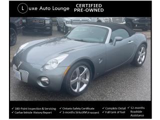 Used 2007 Pontiac Solstice 5SPD, LEATHER, A/C, MONSOON STEREO, XM RADIO! for sale in Orleans, ON