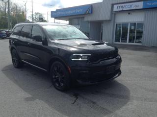 Used 2021 Dodge Durango 5.7L R/T AWD!! LOW MILEAGE! LEATHER. NAV. BACKUP CAM. HEATED SEATS/WHEEL. COOLED SEATS. PWR SEAT. 20 for sale in Kingston, ON