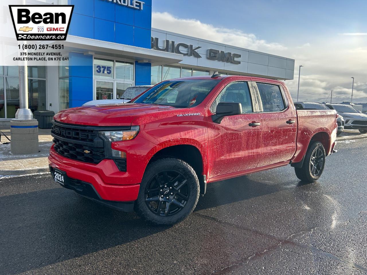 New 2024 Chevrolet Silverado 1500 Custom 2.7L 4 CYL WITH REMOTE START/ENTRY, CRUISE CONTROL, HITCH GUIDANCE, APPLE CARPLAY AND ANDROID AUTO for sale in Carleton Place, ON