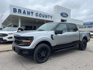 <p>Cash Price only please ask about our finance offer.</p><p> </p><p> </p><p><br />KEY FEATURES: 2024 F150 XLT, 303A, 4x4, Crew Cab, 3.5 V6  Ecoboost Engine, Black, Black Leather interior, 10-speed automatic transmission, XLT Black Appearance Package, Twin Panel sunroof, Tow Haul package trailer hitch, Trailer brake controller, 20 inch aluminum wheels, SYNC4, 12 screen, Ford pass, Lane keep system, pre-collision braking, pre-collision assist, rear backup camera, keyless entry, power windows , power locks and more.</p><p><br />Please Call 519-756-6191, Email sales@brantcountyford.ca for more information and availability on this vehicle.  Brant County Ford is a family owned dealership and has been a proud member of the Brantford community for over 40 years!</p><p> </p><p><br />** PURCHASE PRICE ONLY (Includes) Fords Delivery Allowance</p><p><br />** See dealer for details.</p><p>*Please note all prices are plus HST and Licencing. </p><p>* Prices in Ontario, Alberta and British Columbia include OMVIC/AMVIC fee (where applicable), accessories, other dealer installed options, administration and other retailer charges. </p><p>*The sale price assumes all applicable rebates and incentives (Delivery Allowance/Non-Stackable Cash/3-Payment rebate/SUV Bonus/Winter Bonus, Safety etc</p><p> </p>
