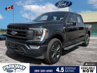 Agate Black Metallic 2021 Ford F-150 Lariat 502A 502A 4D SuperCrew 3.5L V6 EcoBoost 10-Speed Automatic 4WD 4WD, 4x4 FX4 Off-Road Decal, 6 Chrome Running Board, Accent-Colour Angular Step Bar, Air Conditioning, Alloy wheels, AM/FM radio: SiriusXM with 360L, Auto High-beam Headlights, Body-Colour Door Handles w/Body-Colour Bezel, Body-Colour Front & Rear Bumpers, Box Side Decal, Chrome 2-Bar & 1 Minor Bar Style Grille, Chrome Door Handles w/Body-Colour Bezel, Chrome Single-Tip Exhaust, Chrome Skull Caps on Exterior Mirrors, Connected Built-In Navigation, Dark 2-Bar & 1 Minor Bar Style Grille, Delay-off headlights, Electronic Locking w/3.55 Axle Ratio, Equipment Group 502A High, Evasive Steering Assist, Ford Co-Pilot360 Assist 2.0, Front dual zone A/C, Fully automatic headlights, FX4 Off-Road Package, Glare Free Lighting, Heated Rear Seats, Heated Steering Wheel, Hill Descent Control, Intelligent Adaptive Cruise Control w/Stop & Go, Intersection Assist, Lariat Chrome Appearance Package, Lariat Sport Appearance Package, Leather-Trimmed Bucket Seats, LED Projector w/Dynamic Bending Headlamps, Monotube Rear Shocks, Off-Road Tuned Front Shock Absorbers, Passenger door bin, Power driver seat, Power steering, Power Tilt/Telescoping Steering Column w/Memory, Power windows, Radio: B&O Sound System by Bang & Olufsen, Rain Sensing Wipers, Rain-Sensing Wipers, Rear window defroster, Remote keyless entry, Rock Crawl Mode, Speed Sign Recognition, Steering wheel mounted audio controls, SYNC 4 w/Enhanced Voice Recognition, Variably intermittent wipers, Wheels: 18 6-Spoke Machined-Aluminum, Wheels: 18 Chrome-Like PVD.