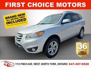 Welcome to First Choice Motors, the largest car dealership in Toronto of pre-owned cars, SUVs, and vans priced between $5000-$15,000. With an impressive inventory of over 300 vehicles in stock, we are dedicated to providing our customers with a vast selection of affordable and reliable options. <br><br>Were thrilled to offer a used 2012 Hyundai Santa Fe GL, silver color with 259,000km (STK#7348) This vehicle was $7990 NOW ON SALE FOR $6990. It is equipped with the following features:<br>- Automatic Transmission<br>- Sunroof<br>- Heated seats<br>- All wheel drive<br>- Bluetooth<br>- Alloy wheels<br>- Power windows<br>- Power locks<br>- Power mirrors<br>- Air Conditioning<br><br>At First Choice Motors, we believe in providing quality vehicles that our customers can depend on. All our vehicles come with a 36-day FULL COVERAGE warranty. We also offer additional warranty options up to 5 years for our customers who want extra peace of mind.<br><br>Furthermore, all our vehicles are sold fully certified with brand new brakes rotors and pads, a fresh oil change, and brand new set of all-season tires installed & balanced. You can be confident that this car is in excellent condition and ready to hit the road.<br><br>At First Choice Motors, we believe that everyone deserves a chance to own a reliable and affordable vehicle. Thats why we offer financing options with low interest rates starting at 7.9% O.A.C. Were proud to approve all customers, including those with bad credit, no credit, students, and even 9 socials. Our finance team is dedicated to finding the best financing option for you and making the car buying process as smooth and stress-free as possible.<br><br>Our dealership is open 7 days a week to provide you with the best customer service possible. We carry the largest selection of used vehicles for sale under $9990 in all of Ontario. We stock over 300 cars, mostly Hyundai, Chevrolet, Mazda, Honda, Volkswagen, Toyota, Ford, Dodge, Kia, Mitsubishi, Acura, Lexus, and more. With our ongoing sale, you can find your dream car at a price you can afford. Come visit us today and experience why we are the best choice for your next used car purchase!<br><br>All prices exclude a $10 OMVIC fee, license plates & registration  and ONTARIO HST (13%)