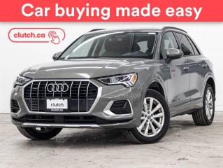 Used 2020 Audi Q3 Komfort w/ Apple CarPlay & Android Auto, Rearview Cam, Bluetooth for sale in Toronto, ON