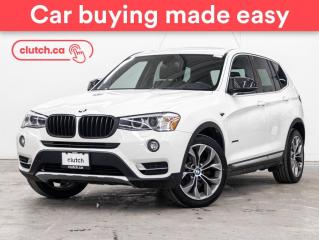 Used 2015 BMW X3 xDrive28i w/ Rearview Cam, Bluetooth, Dual Zone A/C for sale in Toronto, ON