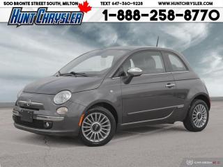 Used 2014 Fiat 500 LOUNGE | AUTO | ALLOYS | BT | HTDS STS | SUNROOF & for sale in Milton, ON