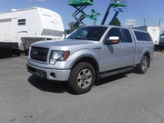 2013 Ford F-150 FX4 SuperCab 6.5-ft. Bed 4WD, with Canopy, 3.5L V6 TURBO engine, 6 cylinder, 4 door, automatic, 4WD, 4-Wheel ABS, cruise control, air conditioning, AM/FM radio, CD player, power door locks, powered seats, bluetooth, power windows, power mirrors, gray exterior, gray interior, cloth. $15,510.00 plus $375 processing fee, $15,885.00 total payment obligation before taxes.  Listing report, warranty, contract commitment cancellation fee, financing available on approved credit (some limitations and exceptions may apply). All above specifications and information is considered to be accurate but is not guaranteed and no opinion or advice is given as to whether this item should be purchased. We do not allow test drives due to theft, fraud and acts of vandalism. Instead we provide the following benefits: Complimentary Warranty (with options to extend), Limited Money Back Satisfaction Guarantee on Fully Completed Contracts, Contract Commitment Cancellation, and an Open-Ended Sell-Back Option. Ask seller for details or call 604-522-REPO(7376) to confirm listing availability.
