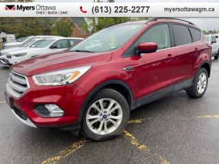 <b>CRETIFIED</b><br>   Compare at $23772 - Myers Cadillac is just $23080! <br> <br>JUST IN - 2019 FORD ESCAPE SEL AWD- RED ON BIEGE LEATHER BLIND ZONE ALERT , POWER TAILGATE, REAR CAMERA, LEATHER, HEATED SEATS, REMOTE START, CRUISE, APPLE CARPLAY, KEYLESS ENTRY, OUSH TO START, LOW KM, CLEAN CARFAX, NO ADMIN FEES, ONE OWNER. <br> <br>To apply right now for financing use this link : <a href=https://creditonline.dealertrack.ca/Web/Default.aspx?Token=b35bf617-8dfe-4a3a-b6ae-b4e858efb71d&Lang=en target=_blank>https://creditonline.dealertrack.ca/Web/Default.aspx?Token=b35bf617-8dfe-4a3a-b6ae-b4e858efb71d&Lang=en</a><br><br> <br/><br>All prices include Admin fee and Etching Registration, applicable Taxes and licensing fees are extra.<br>*LIFETIME ENGINE TRANSMISSION WARRANTY NOT AVAILABLE ON VEHICLES WITH KMS EXCEEDING 140,000KM, VEHICLES 8 YEARS & OLDER, OR HIGHLINE BRAND VEHICLE(eg. BMW, INFINITI. CADILLAC, LEXUS...)<br> Come by and check out our fleet of 40+ used cars and trucks and 140+ new cars and trucks for sale in Ottawa.  o~o
