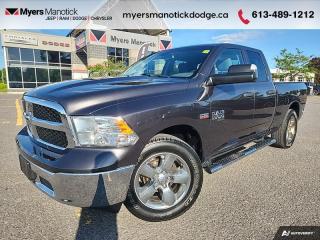 <b>Aluminum Wheels,  Fog Lamps,  Rear Camera,  Cruise Control,  Air Conditioning!</b><br> <br>  Compare at $30890 - Our Price is just $29990! <br> <br>   Few vehicles have such broad appeal as a full-size pickup and the Ram 1500 Classic is no exception, says Car and Driver. This  2019 Ram 1500 Classic is for sale today in Manotick. <br> <br>The reasons why this Ram 1500 Classic stands above its well-respected competition are evident: uncompromising capability, proven commitment to safety and security, and state-of-the-art technology. From its muscular exterior to the well-trimmed interior, this 2019 Ram 1500 Classic is more than just a workhorse. Get the job done in comfort and style while getting a great value with this amazing full size truck. This  Quad Cab 4X4 pickup  has 97,470 kms. Its  granite crystal metallic in colour  . It has an automatic transmission and is powered by a  395HP 5.7L 8 Cylinder Engine. <br> <br> Our 1500 Classics trim level is Express. Upgrading to this 1500 Classic Express is a great choice as this hard working truck comes loaded with stylish aluminum wheels, body colored bumpers, front fog lights, heavy-duty shock absorbers, electronic stability control and trailer sway control. Additional features include ParkView rear back-up camera, cruise control, air conditioning, an infotainment hub with SiriusXM, radio 3.0 and a USB port, automatic headlights, power windows, power doors, and more. This vehicle has been upgraded with the following features: Aluminum Wheels,  Fog Lamps,  Rear Camera,  Cruise Control,  Air Conditioning,  Power Windows,  Power Doors. <br> To view the original window sticker for this vehicle view this <a href=http://www.chrysler.com/hostd/windowsticker/getWindowStickerPdf.do?vin=1C6RR7FT3KS641889 target=_blank>http://www.chrysler.com/hostd/windowsticker/getWindowStickerPdf.do?vin=1C6RR7FT3KS641889</a>. <br/><br> <br>To apply right now for financing use this link : <a href=https://CreditOnline.dealertrack.ca/Web/Default.aspx?Token=3206df1a-492e-4453-9f18-918b5245c510&Lang=en target=_blank>https://CreditOnline.dealertrack.ca/Web/Default.aspx?Token=3206df1a-492e-4453-9f18-918b5245c510&Lang=en</a><br><br> <br/><br> Buy this vehicle now for the lowest weekly payment of <b>$114.60</b> with $0 down for 84 months @ 9.99% APR O.A.C. ( Plus applicable taxes -  and licensing fees   ).  See dealer for details. <br> <br>If youre looking for a Dodge, Ram, Jeep, and Chrysler dealership in Ottawa that always goes above and beyond for you, visit Myers Manotick Dodge today! Were more than just great cars. We provide the kind of world-class Dodge service experience near Kanata that will make you a Myers customer for life. And with fabulous perks like extended service hours, our 30-day tire price guarantee, the Myers No Charge Engine/Transmission for Life program, and complimentary shuttle service, its no wonder were a top choice for drivers everywhere. Get more with Myers! <br>*LIFETIME ENGINE TRANSMISSION WARRANTY NOT AVAILABLE ON VEHICLES WITH KMS EXCEEDING 140,000KM, VEHICLES 8 YEARS & OLDER, OR HIGHLINE BRAND VEHICLE(eg. BMW, INFINITI. CADILLAC, LEXUS...)<br> Come by and check out our fleet of 40+ used cars and trucks and 100+ new cars and trucks for sale in Manotick.  o~o