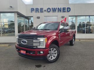 <p>2017 Ford Superduty F-350 Platinum Edition 6.7L V8 Engine 

Brock Ford is a family run and operated business that has been serving the Niagara region for over 43 years. At Brock Ford we do the negotiating for you before you visit our store! Our experienced Pre-Owned staff searches the internet daily to make sure that all of our vehicles are priced at or below market prices. All trade ins are accepted and experienced appraisers are available during normal business hours. Financing is available on all of our pre-owned vehicles and expert financial managers are located right on site. Our customers travel from Toronto</p>
<p> Windsor and all of Canada for the Brock Ford family experience. We look forward to seeing you at our Pre-Owned department located at 4500 Drummond Road</p>
<a href=http://www.brockfordsales.com/used/Ford-Super_Duty_F350_SRW-2017-id10755182.html>http://www.brockfordsales.com/used/Ford-Super_Duty_F350_SRW-2017-id10755182.html</a>