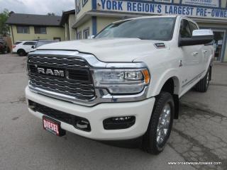 Used 2022 RAM 3500 1-TON LIMITED-EDITION 5 PASSENGER 6.7L - CUMMINS.. 4X4.. CREW-CAB.. 6.6-BOX.. NAVIGATION.. POWER PEDALS.. LEATHER.. HEATED SEATS & WHEEL.. for sale in Bradford, ON