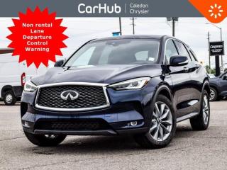 
This INFINITI QX50 AWD has a powerful Intercooled Turbo Premium Unleaded I-4 2.0 L/120 engine powering this Variable transmission. Wheels: 19 Silver Painted Aluminum Alloy, Valet Function, Trunk/Hatch Auto-Latch. Our advertised prices are for consumers (i.e. end users) only.
Non-Daily Rental.
Clean CARFAX! The CARFAX report indicates that it was previously registered in Quebec
 

These Packages Will Make Your INFINITI QX50 PURE the Envy of Onlookers
Heated Front Bucket Seats -inc: 8-way power front seats w/2-way power driver seat lumbar support, Remote Start, back-up camera, Heated Leather/Metal-Look Steering Wheel, Radio w/Seek-Scan, MP3 Player, Clock, Speed Compensated Volume Control, Steering Wheel Controls and Radio Data System, heated seats - driver and passenger, satellite radio sirius, Power Liftgate Rear Cargo Access, Programmable Projector Beam Led Low/High Beam Daytime Running Auto High-Beam Headlamps w/Delay-Off, Speed Sensitive Variable Intermittent Wipers w/Heated Wiper Park, Cruise Control w/Steering Wheel Controls, Dual Zone Front Automatic Air Conditioning, Gauges -inc: Speedometer, Odometer, Engine Coolant Temp, Tachometer, Turbo/Supercharger Boost, Trip Odometer and Trip Computer, Radio: INFINITI InTouch Dual Display System -inc: 6 speakers, upper 8 and lower 7 HD touch screens, Bluetooth hands-free phone system, Apple CarPlay, Android Auto, HD radio technology, Siri Eyes Free, Wi-Fi hotspot, INFINITI voice recognition, INFINITI controller, AM/FM audio system w/single disc in dash CD player, 4 USBs (2 IP lower, 1 front Centre console, 1 rear of front Centre console), Bluetooth streaming audio and active noise cancellation, Automatic Collision Notification & Emergency Call Emergency Sos, Blind Spot Warning (BSW) Blind Spot, Lane Departure Warning, Rear Parking Sensors, Rearm View Monitor Back-Up Camera, 19Alloy Rims

 

Drive Happy with CarHub
*** All-inclusive, upfront prices -- no haggling, negotiations, pressure, or games

*** Purchase or lease a vehicle and receive a $1000 CarHub Rewards card for service

*** 3 day CarHub Exchange program available on most used vehicles. Details: www.caledonchrysler.ca/exchange-program/

*** 36 day CarHub Warranty on mechanical and safety issues and a complete car history report

*** Purchase this vehicle fully online on CarHub websites

 

Transparency Statement
Online prices and payments are for finance purchases -- please note there is a $750 finance/lease fee. Cash purchases for used vehicles have a $2,200 surcharge (the finance price + $2,200), however cash purchases for new vehicles only have tax and licensing extra -- no surcharge. NEW vehicles priced at over $100,000 including add-ons or accessories are subject to the additional federal luxury tax. While every effort is taken to avoid errors, technical or human error can occur, so please confirm vehicle features, options, materials, and other specs with your CarHub representative. This can easily be done by calling us or by visiting us at the dealership. CarHub used vehicles come standard with 1 key. If we receive more than one key from the previous owner, we include them with the vehicle. Additional keys may be purchased at the time of sale. Ask your Product Advisor for more details. Payments are only estimates derived from a standard term/rate on approved credit. Terms, rates and payments may vary. Prices, rates and payments are subject to change without notice. Please see our website for more details.
