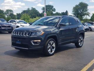 Used 2018 Jeep Compass Limited 4x4, Navigation, Leather/Suede, Pano Roof, Heated Seats + Steering, New Tires & New Brakes! for sale in Guelph, ON