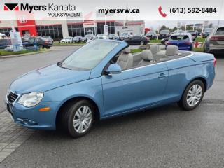 <b>Low Mileage!</b><br> <br>  Compare at $13389 - Our Price is just $12999! <br> <br>   New Arrival! This  2007 Volkswagen Eos is fresh on our lot in Kanata. <br> <br>This low mileage  convertible has just 42,795 kms. Its  eismeer blue in colour  . It has a manual transmission and is powered by a  200HP 2.0L 4 Cylinder Engine.  <br> <br>To apply right now for financing use this link : <a href=https://www.myersvw.ca/en/form/new/financing-request-step-1/44 target=_blank>https://www.myersvw.ca/en/form/new/financing-request-step-1/44</a><br><br> <br/><br>Backed by Myers Exclusive NO Charge Engine/Transmission for life program lends itself for your peace of mind and you can buy with confidence. Call one of our experienced Sales Representatives today and book your very own test drive! Why buy from us? Move with the Myers Automotive Group since 1942! We take all trade-ins - Appraisers on site - Full safety inspection including e-testing and professional detailing prior delivery! Every vehicle comes with a free Car Proof History report.<br><br>*LIFETIME ENGINE TRANSMISSION WARRANTY NOT AVAILABLE ON VEHICLES MARKED AS-IS, VEHICLES WITH KMS EXCEEDING 140,000KM, VEHICLES 8 YEARS & OLDER, OR HIGHLINE BRAND VEHICLES (eg.BMW, INFINITI, CADILLAC, LEXUS...). FINANCING OPTIONS NOT AVAILABLE ON VEHICLES MARKED AS-IS OR AS-TRADED.<br> Come by and check out our fleet of 50+ used cars and trucks and 130+ new cars and trucks for sale in Kanata.  o~o