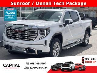 This GMC Sierra 1500 boasts a Gas V8 5.3L/325 engine powering this Automatic transmission. ENGINE, 5.3L ECOTEC3 V8 (355 hp [265 kW] @ 5600 rpm, 383 lb-ft of torque [518 Nm] @ 4100 rpm); featuring Dynamic Fuel Management (STD), Wireless, Apple CarPlay / Wireless Android Auto, Wireless charging.*This GMC Sierra 1500 Comes Equipped with These Options *Wipers, front rain-sensing, Windows, power rear, express down, Windows, power front, drivers express up/down, Window, power, rear sliding with rear defogger, Window, power front, passenger express up/down, Wi-Fi Hotspot capable (Terms and limitations apply. See onstar.ca or dealer for details.), Wheels, 20 x 9 (50.8 cm x 22.9 cm) multi-dimensional polished aluminum, Wheelhouse liners, rear (Deleted with (PCP) Denali CarbonPro Edition.), Wheel, 17 x 8 (43.2 cm x 20.3 cm) full-size, steel spare, USB Ports, 2, Charge/Data ports located inside centre console.* Visit Us Today *Stop by Capital Chevrolet Buick GMC Inc. located at 13103 Lake Fraser Drive SE, Calgary, AB T2J 3H5 for a quick visit and a great vehicle!