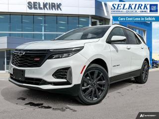 <b>Power Liftgate,  Blind Spot Detection,  Climate Control,  Heated Seats,  Apple CarPlay!</b><br> <br> <br> <br>  With its comfortable ride, roomy cabin and the technology to help you keep in touch, this 2024 Chevy Equinox is one of the best in its class. <br> <br>This extremely competent Chevy Equinox is a rewarding SUV that doubles down on versatility, practicality and all-round reliability. The dazzling exterior styling is sure to turn heads, while the well-equipped interior is put together with great quality, for a relaxing ride every time. This 2024 Equinox is sure to be loved by the whole family.<br> <br> This summit white SUV  has a 6 speed automatic transmission and is powered by a  175HP 1.5L 4 Cylinder Engine.<br> <br> Our Equinoxs trim level is RS. The RS trim of the Equinox adds in blacked out exterior styling elements, with a power liftgate for rear cargo access, blind spot detection and dual-zone climate control, and is decked with great standard features such as front heated seats with lumbar support, remote engine start, air conditioning, remote keyless entry, and a 7-inch infotainment touchscreen with Apple CarPlay and Android Auto, along with active noise cancellation. Safety on the road is assured with automatic emergency braking, forward collision alert, lane keep assist with lane departure warning, front and rear park assist, and front pedestrian braking. This vehicle has been upgraded with the following features: Power Liftgate,  Blind Spot Detection,  Climate Control,  Heated Seats,  Apple Carplay,  Android Auto,  Remote Start. <br><br> <br>To apply right now for financing use this link : <a href=https://www.selkirkchevrolet.com/pre-qualify-for-financing/ target=_blank>https://www.selkirkchevrolet.com/pre-qualify-for-financing/</a><br><br> <br/>    Incentives expire 2024-05-31.  See dealer for details. <br> <br>Selkirk Chevrolet Buick GMC Ltd carries an impressive selection of new and pre-owned cars, crossovers and SUVs. No matter what vehicle you might have in mind, weve got the perfect fit for you. If youre looking to lease your next vehicle or finance it, we have competitive specials for you. We also have an extensive collection of quality pre-owned and certified vehicles at affordable prices. Winnipeg GMC, Chevrolet and Buick shoppers can visit us in Selkirk for all their automotive needs today! We are located at 1010 MANITOBA AVE SELKIRK, MB R1A 3T7 or via phone at 204-482-1010.<br> Come by and check out our fleet of 80+ used cars and trucks and 180+ new cars and trucks for sale in Selkirk.  o~o