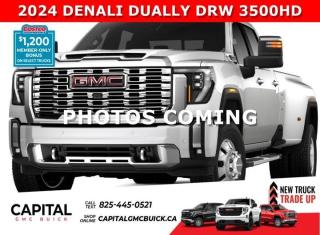 Take a look at this 2024 Sierra 3500HD Duramax Denali DUALLY! Fully loaded, including the Denali Reserve Package, 360 Cam, Heads-Up Display, Rear Streaming Mirror, Heated front and Rear Seats, Heated Steering, Ventilated Seats, 5th Wheel Prep Package, and so much more... CALL NOW. DRW HEAVY DUTYAsk for the Internet Department for more information or book your test drive today! Text (or call) 780-435-4000 for fast answers at your fingertips!Disclaimer: All prices are plus taxes & include all cash credits & loyalties. See dealer for details. AMVIC Licensed Dealer # B1044900