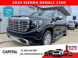 This 2024 Sierra Denali is loaded up with 360 degree camera, Sunroof, bed view camera, BOSE audio speakers, front and rear park assist, heated /cooled leather seating, wireless charging, heated steering wheel and much more!Ask for the Internet Department for more information or book your test drive today! Text 450-500-7394 for fast answers at your fingertips!AMVIC Licensed Dealer - License Number B1044900Disclaimer: All prices are plus taxes & include all cash credits & loyalties. See dealer for details. AMVIC Licensed Dealer # B1044900