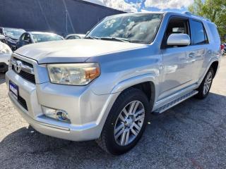 <p><span>2010 TOYOTA 4RUNNER SR5 LIMITED EDITION</span><span>, 4 WHEEL DRIVE (4WD),<span> </span>ONLY 189K!!!</span><span><span> FULLY </span>LOADED! AUTOMATIC, BACK-UP CAMERA, DVD PLAYER, SUN-ROOF, </span><span>POWER WINDOWS, POWER TRUNK WINDOW, POWER LOCKS, POWER SEATS, <span id=jodit-selection_marker_1715254780683_029343503136415316 data-jodit-selection_marker=start style=line-height: 0; display: none;></span>HEATED SEATS, <span id=jodit-selection_marker_1715254780683_3757210952936181 data-jodit-selection_marker=end style=line-height: 0; display: none;></span></span><span>RADIO, PARTY MODE OPTION, BLUETOOTH, BLUETOOTH AUDIO,<span> JBL SOUND SYSTEM, </span>AUX,<span> </span>KEY-LESS ENTRY, PUSH-BUTTON START, ALLOY RIMS, CLEAN CARFAX REPORT (WILL PROVIDE CARFAX REPORT), ONTARIO VEHICLE, ONE OWNER VEHICLE, HAS BEEN FULLY SERVICED, </span><span>EXCELLENT CONDITION, FULLY CERTIFIED.</span><br></p><p> <br></p><p><span>CALL AT 416-505-3554</span><br></p><p> <br></p><p>VISIT US AT WWW.RAHMANMOTORS.COM</p><p> <br></p><p>RAHMAN MOTORS</p><p>1000 DUNDAS ST EAST.</p><p>MISSISSAUGA, L4Y2B8</p><p> <br></p><p>**PLEASE CALL IN ADVANCE TO CHECK AVAILABILITY**</p>