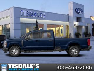 <b>Leather Seats, 20 inch Aluminum Wheels!</b><br> <br> <br> <br>Check out the large selection of new Fords at Tisdales today!<br> <br>  Brutish power and payload capacity are key traits of this Ford F-250, while aluminum construction brings it into the 21st century. <br> <br>The most capable truck for work or play, this heavy-duty Ford F-250 never stops moving forward and gives you the power you need, the features you want, and the style you crave! With high-strength, military-grade aluminum construction, this F-250 Super Duty cuts the weight without sacrificing toughness. The interior design is first class, with simple to read text, easy to push buttons and plenty of outward visibility. This truck is strong, extremely comfortable and ready for anything.<br> <br> This antimatter blue metallic sought after diesel Crew Cab 4X4 pickup   has an automatic transmission and is powered by a  475HP 6.7L 8 Cylinder Engine.<br> <br> Our F-250 Super Dutys trim level is Platinum. This F-250 Platinum is embellished with chrome exterior accents and unique exterior styling, with power running boards, adaptive cruise control, a drivers heads-up display and retractable rear steps, along with Platinum-themed leather-trimmed heated and ventilated front seats with power adjustment, memory function and lumbar support, a heated leather-wrapped steering wheel, voice-activated dual-zone automatic climate control, power-adjustable pedals, a sonorous 8-speaker Bang & Olufsen audio system, and two 120-volt AC power outlets. This truck is also ready to get busy, with equipment such as class V towing equipment with a hitch, trailer wiring harness, a brake controller and trailer sway control, beefy suspension with heavy duty shock absorbers, power extendable trailer style mirrors, up-fitter switches, and LED headlights with front fog lamps and automatic high beams. Connectivity is handled by a 12-inch infotainment screen powered by SYNC 4, bundled with Apple CarPlay, Android Auto, inbuilt navigation, and SiriusXM satellite radio. Safety features also include lane keeping assist with lane departure warning, Ford Co-Pilot360 with a surround camera and pre-collision assist with automatic emergency braking and cross-traffic alert, blind spot detection, rear parking sensors, forward collision mitigation, and a cargo bed camera. This vehicle has been upgraded with the following features: Leather Seats, 20 Inch Aluminum Wheels. <br><br> View the original window sticker for this vehicle with this url <b><a href=http://www.windowsticker.forddirect.com/windowsticker.pdf?vin=1FT7W2BTXRED79377 target=_blank>http://www.windowsticker.forddirect.com/windowsticker.pdf?vin=1FT7W2BTXRED79377</a></b>.<br> <br>To apply right now for financing use this link : <a href=http://www.tisdales.com/shopping-tools/apply-for-credit.html target=_blank>http://www.tisdales.com/shopping-tools/apply-for-credit.html</a><br><br> <br/> See dealer for details. <br> <br>Tisdales is not your standard dealership. Sales consultants are available to discuss what vehicle would best suit the customer and their lifestyle, and if a certain vehicle isnt readily available on the lot, one will be brought in.<br> Come by and check out our fleet of 20+ used cars and trucks and 80+ new cars and trucks for sale in Kindersley.  o~o