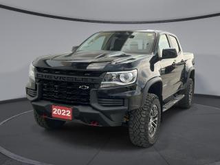 <b>Off Road Suspension,  Remote Engine Start,  Aluminum Wheels,  Apple CarPlay,  Android Auto!</b><br> <br>    Full-size trucks seem old-fashioned when youre driving this modern, midsize Chevy Colorado. This  2022 Chevrolet Colorado is fresh on our lot in Sudbury. <br> <br>This Chevrolet Colorado offers a new take on the midsize pickup truck. With its combination of rugged good looks, advanced technology, capable towing ability and fuel efficient engine, the Colorado is the truck that helps you push every boundary and accept any challenges. From tackling urban streets to driving off the beaten path, this pickup is definitely worth a first, second and third look. This  Crew Cab 4X4 pickup  has 35,240 kms. Its  black in colour  . It has an automatic transmission and is powered by a  3.6L V6 24V GDI DOHC engine. <br> <br> Our Colorados trim level is ZR2. Upgrading to this head-turning Colorado ZR2 is a great choice as it comes with unique aluminum wheels, an off-road suspension with a high performance damping system, automatic locking rear differential, and a EZ lift and lower tailgate. Additional features include automatic climate control, a larger 8 inch color touchscreen display featuring Android Auto, Apple CarPlay and wireless streaming audio, a trailer hitch with integrated trailer brake controller, wireless charging and a unique off-road appearance package. It also includes a rear vision camera, a leather wrapped steering wheel, 4G LTE and available built-in Wi-Fi, power driver and passenger seat, remote keyless entry, teen driver technology and so much more! This vehicle has been upgraded with the following features: Off Road Suspension,  Remote Engine Start,  Aluminum Wheels,  Apple Carplay,  Android Auto,  Power Seat,  Off-road Appearance Package. <br> <br>To apply right now for financing use this link : <a href=https://www.palladinohonda.com/finance/finance-application target=_blank>https://www.palladinohonda.com/finance/finance-application</a><br><br> <br/><br>Palladino Honda is your ultimate resource for all things Honda, especially for drivers in and around Sturgeon Falls, Elliot Lake, Espanola, Alban, and Little Current. Our dealership boasts a vast selection of high-class, top-quality Honda models, as well as expert financing advice and impeccable automotive service. These factors arent what set us apart from other dealerships, though. Rather, our uncompromising customer service and professionalism make every experience unforgettable, and keeps drivers coming back. The advertised price is for financing purchases only. All cash purchases will be subject to an additional surcharge of $2,501.00. This advertised price also does not include taxes and licensing fees.<br> Come by and check out our fleet of 110+ used cars and trucks and 60+ new cars and trucks for sale in Sudbury.  o~o
