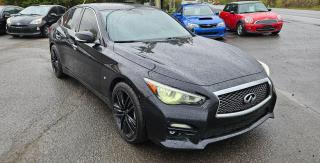 <p class=MsoNormal>2015 Infiniti Q50, 6 cylinder 3.7L with automatic transmission and AWD. Black leather heated seats, power locks, power windows, power mirrors, power seats and power sunroof. Back up camera 360 degree with parking assist, and lane keeping assist. Navigation and Bluetooth connectivity, <span style=color: black; mso-themecolor: text1;>AM/FM CD/MP3/WMA. Alloy wheels.</span> Asking price $13,995.</p>