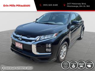 Recent Arrival! One owner <br><br><br>2024 Black Mitsubishi RVR SE<br><br>Vehicle Price and Finance payments include OMVIC Fee and Fuel. Erin Mills Mitsubishi is proud to offer a superior selection of top quality pre-owned vehicles of all makes. We stock cars, trucks, SUVs, sports cars, and crossovers to fit every budget!! We have been proudly serving the cities and towns of Kitchener, Guelph, Waterloo, Hamilton, Oakville, Toronto, Windsor, London, Niagara Falls, Cambridge, Orillia, Bracebridge, Barrie, Mississauga, Brampton, Simcoe, Burlington, Ottawa, Sarnia, Port Elgin, Kincardine, Listowel, Collingwood, Arthur, Wiarton, Brantford, St. Catharines, Newmarket, Stratford, Peterborough, Kingston, Sudbury, Sault Ste Marie, Welland, Oshawa, Whitby, Cobourg, Belleville, Trenton, Petawawa, North Bay, Huntsville, Gananoque, Brockville, Napanee, Arnprior, Bancroft, Owen Sound, Chatham, St. Thomas, Leamington, Milton, Ajax, Pickering and surrounding areas since 2009.