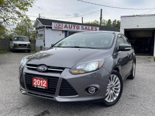 Used 2012 Ford Focus TITANIUM TRIM/BT/LEATHER SEATES/KEYLESS/CERTIFIED. for sale in Scarborough, ON
