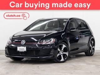 Used 2016 Volkswagen Golf GTI 5 Door Autobahn w/ Leather & Tech Pkg w/ Apple CarPlay & Android Auto, Bluetooth, Nav for sale in Toronto, ON