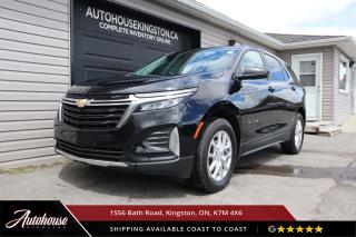 The 2022 Chevrolet Equinox LT is packed with All-Wheel Drive (AWD), Heated power-adjustable side mirrors, Hands-free power liftgate, 8-inch touchscreen display, Apple CarPlay® and Android Auto compatibility, Chevrolet Safety Assist, Rear Vision Camera, Remote start system, a CLEAN CARFAX report and balance of Chevy manufacturer warranty remaining. 





<p>**PLEASE CALL TO BOOK YOUR TEST DRIVE! THIS WILL ALLOW US TO HAVE THE VEHICLE READY BEFORE YOU ARRIVE. THANK YOU!**</p>

<p>The above advertised price and payment quote are applicable to finance purchases. <strong>Cash pricing is an additional $699. </strong> We have done this in an effort to keep our advertised pricing competitive to the market. Please consult your sales professional for further details and an explanation of costs. <p>

<p>WE FINANCE!! Click through to AUTOHOUSEKINGSTON.CA for a quick and secure credit application!<p><strong>

<p><strong>All of our vehicles are ready to go! Each vehicle receives a multi-point safety inspection, oil change and emissions test (if needed). Our vehicles are thoroughly cleaned inside and out.<p>

<p>Autohouse Kingston is a locally-owned family business that has served Kingston and the surrounding area for more than 30 years. We operate with transparency and provide family-like service to all our clients. At Autohouse Kingston we work with more than 20 lenders to offer you the best possible financing options. Please ask how you can add a warranty and vehicle accessories to your monthly payment.</p>

<p>We are located at 1556 Bath Rd, just east of Gardiners Rd, in Kingston. Come in for a test drive and speak to our sales staff, who will look after all your automotive needs with a friendly, low-pressure approach. Get approved and drive away in your new ride today!</p>

<p>Our office number is 613-634-3262 and our website is www.autohousekingston.ca. If you have questions after hours or on weekends, feel free to text Kyle at 613-985-5953. Autohouse Kingston  It just makes sense!</p>

<p>Office - 613-634-3262</p>

<p>Kyle Hollett (Sales) - Extension 104 - Cell - 613-985-5953; kyle@autohousekingston.ca</p>

<p>Joe Purdy (Finance) - Extension 103 - Cell  613-453-9915; joe@autohousekingston.ca</p>

<p>Brian Doyle (Sales and Finance) - Extension 106 -  Cell  613-572-2246; brian@autohousekingston.ca</p>

<p>Bradie Johnston (Director of Awesome Times) - Extension 101 - Cell - 613-331-1121; bradie@autohousekingston.ca</p>