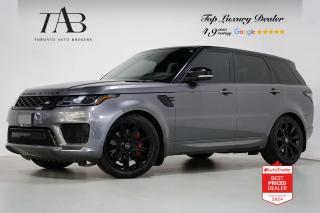 This Powerful 2019 Land Rover Range Rover Sport V8 Supercharged Dynamic is a local Ontario vehicle with a clean Carfax report. It is a luxury SUV that offers a combination of high-performance capabilities, cutting-edge technology, and refined luxury. It is powered by a 5.0-liter supercharged V8 engine that produces approximately 518 horsepower and 461 lb-ft of torque.

Key Feature Includes:

- V8 Supercharged
- Dynamic 
- Navigation
- Bluetooth
- Backup Camera
- Panoramic Sunroof
- Heads up Display
- Meridian Sound System
- Sirius XM Radio
- Apple Carplay
- Android Auto
- Front and Rear Heated Seats
- Front Ventilated Seats
- Heated Steering Wheel
- Cruise Control
- Lane Keep Assist
- Forward Alert
- Blind Spot Assist
- Cross Traffic Monitor
- AEB
- Red Brake Calipers
- 21" Alloy Wheels 

NOW OFFERING 3 MONTH DEFERRED FINANCING PAYMENTS ON APPROVED CREDIT. 

Looking for a top-rated pre-owned luxury car dealership in the GTA? Look no further than Toronto Auto Brokers (TAB)! Were proud to have won multiple awards, including the 2024 AutoTrader Best Priced Dealer, 2024 CBRB Dealer Award, the Canadian Choice Award 2024, the 2024 BNS Award, the 2024 Three Best Rated Dealer Award, and many more!

With 30 years of experience serving the Greater Toronto Area, TAB is a respected and trusted name in the pre-owned luxury car industry. Our 30,000 sq.Ft indoor showroom is home to a wide range of luxury vehicles from top brands like BMW, Mercedes-Benz, Audi, Porsche, Land Rover, Jaguar, Aston Martin, Bentley, Maserati, and more. And we dont just serve the GTA, were proud to offer our services to all cities in Canada, including Vancouver, Montreal, Calgary, Edmonton, Winnipeg, Saskatchewan, Halifax, and more.

At TAB, were committed to providing a no-pressure environment and honest work ethics. As a family-owned and operated business, we treat every customer like family and ensure that every interaction is a positive one. Come experience the TAB Lifestyle at its truest form, luxury car buying has never been more enjoyable and exciting!

We offer a variety of services to make your purchase experience as easy and stress-free as possible. From competitive and simple financing and leasing options to extended warranties, aftermarket services, and full history reports on every vehicle, we have everything you need to make an informed decision. We welcome every trade, even if youre just looking to sell your car without buying, and when it comes to financing or leasing, we offer same day approvals, with access to over 50 lenders, including all of the banks in Canada. Feel free to check out your own Equifax credit score without affecting your credit score, simply click on the Equifax tab above and see if you qualify.

So if youre looking for a luxury pre-owned car dealership in Toronto, look no further than TAB! We proudly serve the GTA, including Toronto, Etobicoke, Woodbridge, North York, York Region, Vaughan, Thornhill, Richmond Hill, Mississauga, Scarborough, Markham, Oshawa, Peteborough, Hamilton, Newmarket, Orangeville, Aurora, Brantford, Barrie, Kitchener, Niagara Falls, Oakville, Cambridge, Kitchener, Waterloo, Guelph, London, Windsor, Orillia, Pickering, Ajax, Whitby, Durham, Cobourg, Belleville, Kingston, Ottawa, Montreal, Vancouver, Winnipeg, Calgary, Edmonton, Regina, Halifax, and more.

Call us today or visit our website to learn more about our inventory and services. And remember, all prices exclude applicable taxes and licensing, and vehicles can be certified at an additional cost of $799.