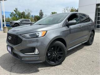 Aluminum Wheels, Heated Seats, Power Liftgate, Apple CarPlay, Android Auto, Remote Start, Ford Co-Pilot360, Lane Keep Assist, Lane Departure Warning, Forward Collision Alert, LED Lights, 4G WiFi, Proximity Key, Climate Control, SiriusXM           Many of our Demonstrators and Loaners are currently available for sale now that 2024 replacement vehicles have arrived. Ask for more details!    Why Buy From Winegard Ford?   * No Administration fees  * No Additional Charges for Factory Orders  * 100 Point Inspection on All Used Vehicles  * Full Tank of Fuel with Every New or Used Vehicle Purchase  * Licensed Ford Accessories Available  *  Window Tinting Available  * Custom Truck Lift and Leveling Packages Available         Change the game with the unique styling of the bold and beautiful Ford Edge.      With meticulous attention to detail and amazing style, the Ford Edge seamlessly integrates power, performance and handling with awesome technology to help you multitask your way through the challenges that life throws your way. Made for an active lifestyle and spontaneous getaways, the Ford Edge is as rough and tumble as you are. Push the boundaries and stay connected to the road with this sweet ride!      This carbonized grey metallic SUV  has an automatic transmission and is powered by a  250HP 2.0L 4 Cylinder Engine.      Our Edges trim level is ST Line. Taking things to the edge with this ST Line trim, featuring unique gloss-black wheels, a blacked-out grille with trim-specific exterior styling, aggressive exhaust tips, front fog lamps, a numeric keypad for extra security, and supportive ActiveX heated front bucket seats, with power-adjustment and lumbar support. This trim also features a power liftgate for rear cargo access, a key fob with remote engine start and rear parking sensors, a 12-inch capacitive infotainment screen bundled with wireless Apple CarPlay and Android Auto, SiriusXM satellite radio, a 6-speaker audio setup, and 4G mobile hotspot internet connectivity. You and yours are assured of optimum road safety, with blind spot detection, rear cross traffic alert, pre-collision assist with automatic emergency braking, lane keeping assist, lane departure warning, forward collision alert, driver monitoring alert, and a rearview camera with an inbuilt washer. Also standard include proximity keyless entry, dual-zone climate control, 60-40 split front folding rear seats, LED headlights with automatic high beams, and even more.      View the original window sticker for this vehicle with this url http://www.windowsticker.forddirect.com/windowsticker.pdf?vin=2FMPK4J98RBA22395.     To apply right now for financing use this link : http://www.winegardford.com/financing/application.htm         Weve discounted this vehicle $1250.   Buy this vehicle now for the lowest bi-weekly payment of $394.29 with $0 down for 96 months @ 8.99% APR O.A.C. ( taxes included, $13 documentation fee   / Total cost of borrowing $23598   ).  See dealer for details.          Come by and check out our fleet of 20+ used cars and trucks and 80+ new cars and trucks for sale in Caledonia.  o~o