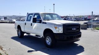 2015 Ford F-350 SD Crew Cab 4WD, 6.2L V8 OHV 16V engine, 8 cylinder, 4 door, automatic, 4WD, 4-Wheel ABS, cruise control, air conditioning, CD player, power mirrors, white exterior, grey interior. $27,610.00 plus $375 processing fee, $27,985.00 total payment obligation before taxes.  Listing report, warranty, contract commitment cancellation fee, financing available on approved credit (some limitations and exceptions may apply). All above specifications and information is considered to be accurate but is not guaranteed and no opinion or advice is given as to whether this item should be purchased. We do not allow test drives due to theft, fraud and acts of vandalism. Instead we provide the following benefits: Complimentary Warranty (with options to extend), Limited Money Back Satisfaction Guarantee on Fully Completed Contracts, Contract Commitment Cancellation, and an Open-Ended Sell-Back Option. Ask seller for details or call 604-522-REPO(7376) to confirm listing availability.