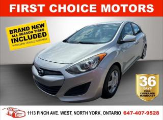 Welcome to First Choice Motors, the largest car dealership in Toronto of pre-owned cars, SUVs, and vans priced between $5000-$15,000. With an impressive inventory of over 300 vehicles in stock, we are dedicated to providing our customers with a vast selection of affordable and reliable options. <br><br>Were thrilled to offer a used 2013 Hyundai Elantra GT, silver color with 267,000km (STK#7353) This vehicle was $6990 NOW ON SALE FOR $5990. It is equipped with the following features:<br>- Automatic Transmission<br>- Heated seats<br>- Bluetooth<br>- Power windows<br>- Power locks<br>- Power mirrors<br>- Air Conditioning<br><br>At First Choice Motors, we believe in providing quality vehicles that our customers can depend on. All our vehicles come with a 36-day FULL COVERAGE warranty. We also offer additional warranty options up to 5 years for our customers who want extra peace of mind.<br><br>Furthermore, all our vehicles are sold fully certified with brand new brakes rotors and pads, a fresh oil change, and brand new set of all-season tires installed & balanced. You can be confident that this car is in excellent condition and ready to hit the road.<br><br>At First Choice Motors, we believe that everyone deserves a chance to own a reliable and affordable vehicle. Thats why we offer financing options with low interest rates starting at 7.9% O.A.C. Were proud to approve all customers, including those with bad credit, no credit, students, and even 9 socials. Our finance team is dedicated to finding the best financing option for you and making the car buying process as smooth and stress-free as possible.<br><br>Our dealership is open 7 days a week to provide you with the best customer service possible. We carry the largest selection of used vehicles for sale under $9990 in all of Ontario. We stock over 300 cars, mostly Hyundai, Chevrolet, Mazda, Honda, Volkswagen, Toyota, Ford, Dodge, Kia, Mitsubishi, Acura, Lexus, and more. With our ongoing sale, you can find your dream car at a price you can afford. Come visit us today and experience why we are the best choice for your next used car purchase!<br><br>All prices exclude a $10 OMVIC fee, license plates & registration  and ONTARIO HST (13%)