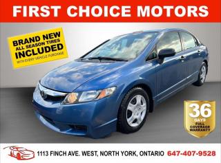 Welcome to First Choice Motors, the largest car dealership in Toronto of pre-owned cars, SUVs, and vans priced between $5000-$15,000. With an impressive inventory of over 300 vehicles in stock, we are dedicated to providing our customers with a vast selection of affordable and reliable options. <br><br>Were thrilled to offer a used 2010 Honda Civic DX-A, blue color with 107,000km (STK#7367) This vehicle was $11990 NOW ON SALE FOR $10990. It is equipped with the following features:<br>- Automatic Transmission<br>- Power windows<br>- Air Conditioning<br><br>At First Choice Motors, we believe in providing quality vehicles that our customers can depend on. All our vehicles come with a 36-day FULL COVERAGE warranty. We also offer additional warranty options up to 5 years for our customers who want extra peace of mind.<br><br>Furthermore, all our vehicles are sold fully certified with brand new brakes rotors and pads, a fresh oil change, and brand new set of all-season tires installed & balanced. You can be confident that this car is in excellent condition and ready to hit the road.<br><br>At First Choice Motors, we believe that everyone deserves a chance to own a reliable and affordable vehicle. Thats why we offer financing options with low interest rates starting at 7.9% O.A.C. Were proud to approve all customers, including those with bad credit, no credit, students, and even 9 socials. Our finance team is dedicated to finding the best financing option for you and making the car buying process as smooth and stress-free as possible.<br><br>Our dealership is open 7 days a week to provide you with the best customer service possible. We carry the largest selection of used vehicles for sale under $9990 in all of Ontario. We stock over 300 cars, mostly Hyundai, Chevrolet, Mazda, Honda, Volkswagen, Toyota, Ford, Dodge, Kia, Mitsubishi, Acura, Lexus, and more. With our ongoing sale, you can find your dream car at a price you can afford. Come visit us today and experience why we are the best choice for your next used car purchase!<br><br>All prices exclude a $10 OMVIC fee, license plates & registration  and ONTARIO HST (13%)