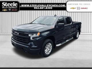 Value Market Pricing, 10-Speed Automatic, 4WD, Jet Black Cloth.Recent Arrival! Dark Ash Metallic 2024 Chevrolet Silverado 1500 RST 4WD 10-Speed Automatic 3.0L I6 Come visit Annapolis Valleys GM Giant! We do not inflate our prices! We utilize state of the art live software technology to help determine the best price for our used inventory. That technology provides our customers with Fair Market Value Pricing!. Come see us and ask us about the Market Pricing Report on any of our used vehicles.Certified. GM Certified Details:* Current students, recent graduates and full/part-time students eligible for $500 student bonus offer on the purchase of an eligible certified pre-owned vehicle. Offer valid from January 4, 2023 - January 2, 2024. Certified PRE-OWNED OFFERS FOR CANADIAN NEWCOMERS. To make Canada feel more like home, were offering $500 off any eligible Certified Pre-Owned Chevrolet, Buick or GMC vehicle as a welcoming gift. Free 3-month SiriusXM Trial. 1-month OnStar Trial. GM Owner Centre and Mobile App* 24/7 roadside assistance for 3 months or 5,000 km (whichever comes first)* 4.99% Financing for 24 Months On Eligible Certified Pre-Owned Models 24 Months - 4.99% 36 Months - 6.49% 48 Months - 6.49% 60 Months - 6.99% 72 Months - 6.99% 84 Months - 6.99%* Exchange policy is 30 days or 2,500 kilometres, whichever comes first* 3 months or 5,000 kilometres (whichever comes first) which can be extended or upgraded to an even more comprehensive Certified Pre-Owned Vehicle Protection Plan* 150+ Point InspectionSteele Valley Chevrolet Buick GMC offers a wide range of new and used cars to Kentville drivers. Our vehicles undergo a 117-point check before being put out for sale, and they also come with a warranty and an auto-check certified history. We also provide concise financing options to you. If local dealerships in your vicinity do not have the models and prices you are looking for, look no further and head straight to Steele Valley Chevrolet Buick GMC. We will make sure that we satisfy your expectations and let you leave with a happy face.