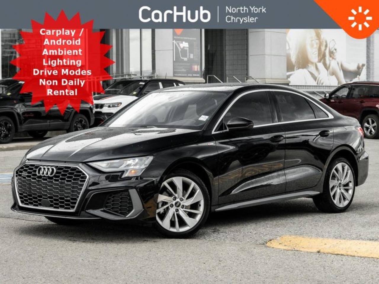 Used 2023 Audi A3 Sedan Progressiv Quattro Sunroof Active Assists Heated Seats Ambient Lighting for sale in Thornhill, ON