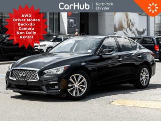 This INFINITI Q50 boasts a Twin Turbo Premium Unleaded V-6 3.0 L/183 engine powering this Automatic transmission. Window Grid Diversity Antenna, Wheels: 17 Alloys, Vinyl Door Trim Insert. Our advertised prices are for consumers (i.e. end users) only. Clean CARFAX!  Not a former rental.   This INFINITI Q50 Comes Equipped with These Options
Backup Camera, Heated Leather Steering Wheel, Heated Front Bucket Seats -inc: 8-way power front seats, Bluetooth Wireless Phone Connectivity, Cruise Control w/Steering Wheel Controls, Gauges -inc: Speedometer, Odometer, Engine Coolant Temp, Tachometer, Trip Odometer and Trip Computer, Dual Zone Front Automatic Air Conditioning, Auto On/Off Projector Beam Led Low/High Beam Daytime Running Headlamps w/Delay-Off, Speed Sensitive Rain Detecting Variable Intermittent Wipers, Mobile Hotspot Internet Access, Proximity Key For Doors And Push Button Start, Radio w/Seek-Scan, Clock, Speed Compensated Volume Control, Aux Audio Input Jack, Steering Wheel Controls and Radio Data System, Radio: INFINITI InTouch Dual HD Display System -inc: Apple CarPlay and Android Auto capable, Bluetooth hands-free phone system and text messaging assistant, 6 speaker audio system w/AM/FM/HD radio and CD, streaming audio via Bluetooth, Wi-Fi hotspot, SiriusXM satellite radio ready and center console auxiliary input  Call today or drop by for more information.   
Drive Happy with CarHub

*** All-inclusive, upfront prices -- no haggling, negotiations, pressure, or games

 

*** Purchase or lease a vehicle and receive a $1000 CarHub Rewards card for service.

 

*** 3 day CarHub Exchange program available on most used vehicles. Details: www.northyorkchrysler.ca/exchange-program/

 

*** 36 day CarHub Warranty on mechanical and safety issues and a complete car history report

 

*** Purchase this vehicle fully online on CarHub websites

 

 

Transparency Statement
Online prices and payments are for finance purchases -- please note there is a $750 finance/lease fee. Cash purchases for used vehicles have a $2,200 surcharge (the finance price + $2,200), however cash purchases for new vehicles only have tax and licensing extra -- no surcharge. NEW vehicles priced at over $100,000 including add-ons or accessories are subject to the additional federal luxury tax. While every effort is taken to avoid errors, technical or human error can occur, so please confirm vehicle features, options, materials, and other specs with your CarHub representative. This can easily be done by calling us or by visiting us at the dealership. CarHub used vehicles come standard with 1 key. If we receive more than one key from the previous owner, we include them with the vehicle. Additional keys may be purchased at the time of sale. Ask your Product Advisor for more details. Payments are only estimates derived from a standard term/rate on approved credit. Terms, rates and payments may vary. Prices, rates and payments are subject to change without notice. Please see our website for more details.
