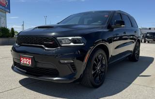 <p style=text-align: center;><strong><span style=font-size: 18pt;>2020 DODGE DURANGO R/T AWD</span></strong></p><p style=text-align: center;><strong><span style=font-size: 18pt;>5.7L HEMI VVT V8 ENGINE WITH FUELSAVER MDS</span></strong></p><p style=text-align: center;><span style=font-size: 14pt;>360 HORSEPOWER | 390 LB-FT OF TORQUE</span></p><p style=text-align: center;><span style=font-size: 14pt;>10.9L/100KM HIGHWAY | 16.7L/100KM CITY | 14.1L/100KM COMBINED</span></p><p style=text-align: center;><strong><span style=font-size: 18pt;>8–SPEED TORQUEFLITE AUTOMATIC TRANSMISSION  </span></strong></p><p style=text-align: center;><strong><span style=font-size: 18pt;>20 BLACK NOISE ALUMINUM WHEELS</span></strong></p><p style=text-align: center;> </p><p style=text-align: center;><strong><span style=font-size: 18pt;>  </span><span style=font-size: 14pt;>FUNCTIONAL / SAFETY FEATURES</span></strong></p><p style=text-align: center;><span style=font-size: 14pt;><span style=font-size: 18.6667px;>LED high/low beam headlamps, Keyless Enter n Go with push–button start, Park–Sense Front and Rear Park Assist, ParkView Rear Back–Up Camera, Advanced multistage front air bags, Supplemental front seat–mounted side air bags, Supplemental side air bags, Supplemental drivers knee blocker air bag, Supplemental side curtain air bags, Enhanced Accident Response System, Electronic Stability Control, 4–Wheel Traction Control, Hill Start Assist, Cruise control, Rain Brake Support, Ready Alert Braking, Sentry Key Theft Deterrent System, Trailer Sway Control, Uconnect 5 NAV with 10.1–inch display, SiriusXM capable, Dodge performance pages, Wireless charging pad, Hands–free communication with Bluetooth streaming, Power liftgate, Remote start system, Tire pressure monitoring system, Full–size spare tire</span></span></p><p style=text-align: center;> </p><p style=text-align: center;><span style=font-size: 14pt;><span style=font-size: 18.6667px;><strong>OPTIONAL EQUIPMENT</strong></span></span></p><p style=text-align: center;><em><span style=text-decoration: underline;><span style=font-size: 18.6667px;>DB Black</span></span></em></p><p style=text-align: center;><span style=font-size: 14pt;><span style=font-size: 18.6667px;><em><span style=text-decoration: underline;>Nappa leather–faced bucket seats package:</span></em><br />Floor console with leather armrest, Leather–wrapped door trim panels, Front ventilated seats</span></span></p><p style=text-align: center;><span style=font-size: 14pt;><span style=font-size: 18.6667px;><em><span style=text-decoration: underline;>Blacktop Package:</span></em><br /></span></span><span style=font-size: 14pt;><span style=font-size: 18.6667px;>20x8 –inch Black Noise aluminum wheels, Satin Black Dodge tail lamp badge</span></span></p><p style=text-align: center;><em><span style=text-decoration: underline;><span style=font-size: 18.6667px;> Power sunroof</span></span></em></p><p style=text-align: center;><span style=font-size: 14pt;><span style=font-size: 18.6667px;><em><span style=text-decoration: underline;>Black roof rails:</span></em><br /></span></span><span style=font-size: 14pt;><span style=font-size: 18.6667px;>Integrated roof rail crossbars</span></span></p><p style=text-align: center;> </p><p style=text-align: center;> </p><p style=box-sizing: border-box; margin-bottom: 1rem; margin-top: 0px; color: #212529; font-family: -apple-system, BlinkMacSystemFont, Segoe UI, Roboto, Helvetica Neue, Arial, Noto Sans, Liberation Sans, sans-serif, Apple Color Emoji, Segoe UI Emoji, Segoe UI Symbol, Noto Color Emoji; font-size: 16px; background-color: #ffffff; text-align: center; line-height: 1;><span style=box-sizing: border-box; font-family: arial, helvetica, sans-serif;><span style=box-sizing: border-box; font-weight: bolder;><span style=box-sizing: border-box; font-size: 14pt;>Here at Lanoue/Amfar Sales, Service & Leasing in Tilbury, we take pride in providing the public with a wide variety of High-Quality Pre-owned Vehicles. We recondition and certify our vehicles to a level of excellence that exceeds the Status Quo. We treat our Customers like family and provide the highest level of service from Start to Finish. If you’d like a smooth & stress-free car shopping experience, give one of our Sales Associates a call at 1-844-682-3325 to help you find your next NEW-TO-YOU vehicle!</span></span></span></p><p style=box-sizing: border-box; margin-bottom: 1rem; margin-top: 0px; color: #212529; font-family: -apple-system, BlinkMacSystemFont, Segoe UI, Roboto, Helvetica Neue, Arial, Noto Sans, Liberation Sans, sans-serif, Apple Color Emoji, Segoe UI Emoji, Segoe UI Symbol, Noto Color Emoji; font-size: 16px; background-color: #ffffff; text-align: center; line-height: 1;><span style=box-sizing: border-box; font-family: arial, helvetica, sans-serif;><span style=box-sizing: border-box; font-weight: bolder;><span style=box-sizing: border-box; font-size: 14pt;>Although we try to take great care in being accurate with the information in this listing, from time to time, errors occur. The vehicle is priced as it is physically equipped. Minor variances will not effect pricing. Please verify the vehicle is As Expected when you visit. Thank You!</span></span></span></p>