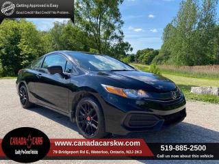 Two door Honda Civic Coup.  Runs and drives great,   Engine: 1.8L I-4 SOHC 16-Valve i-VTEC Transmission: Continuously Variable -inc: dual-mode paddle shifters, Front-Wheel Drive 45-Amp/Hr 410CCA Maintenance-Free Battery Gas-Pressurized Shock Absorbers Front And Rear Anti-Roll Bars Electric Power-Assist Speed-Sensing Steering 50 L Fuel Tank Single Stainless Steel Exhaust Strut Front Suspension w/Coil Springs Multi-Link Rear Suspension w/Coil Springs 4-Wheel Disc Brakes w/4-Wheel ABS, Front Vented Discs and Brake Assist