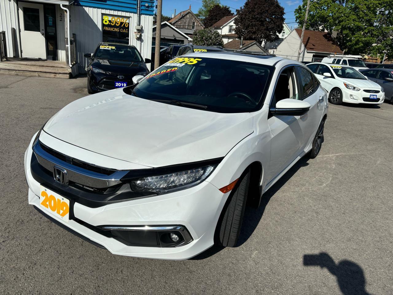 2019 Honda Civic Touring, Loaded, Navigation, Leather, Sunroof