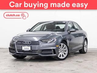 Used 2018 Audi A4 Komfort AWD w/ Apple CarPlay, Rearview Cam, Bluetooth for sale in Toronto, ON